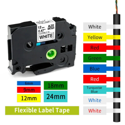 Schriftband TZe-231 12mm 9mm 6mm 18mm 24mm für Brother P-Touch PT E100 H105 1000