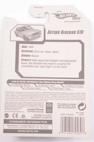 2009 Hot Wheels 2009 New Models Series 37/42 Datsun Bluebird 510 #37 - Picture 2 of 3