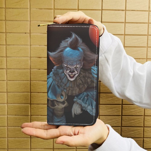 Película IT Payasos Cartera Horror Pennywise Mujeres Larga Cremallera Monedero Regalo - Imagen 10 de 26