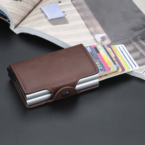 Kreditkartenetui mit Geldklammer Mini Portmonee RFID Schutz Wallet Geldbörse Neu - Bild 14 von 32
