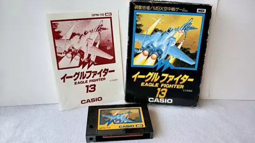 EAGLE FIGHTER MSX MSX2 Game Cartridge Boxed set tested -a515-