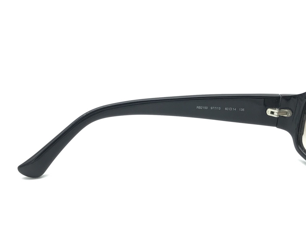 Ray-Ban 2150 977/13 Women's Black Rectangular Sunglasses Gradient