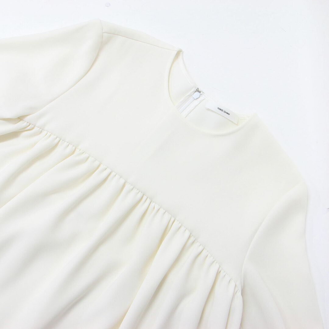 YOKO CHAN Yokochan Blouse White Size: 36 (S) Hem Scalloped YOKO CHAN Yokochan Blouse White Size: 36 (S) Hem Scalloped
