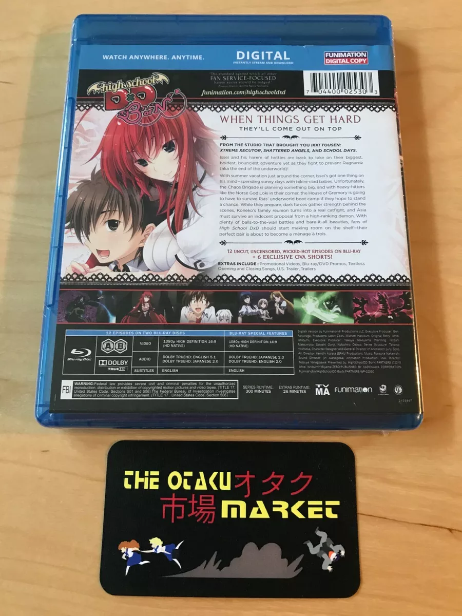 High School DxD New: Anime Blu Ray DVD Combo 5-Disc Set Region B