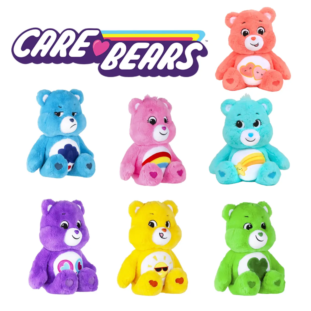 Care Bears 14 Collectible Soft Plush Toys Official Brand New