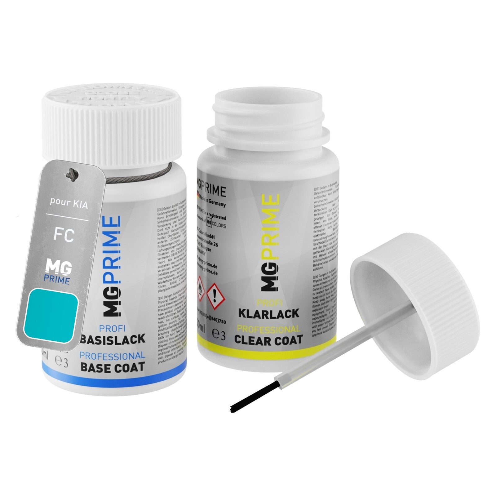 Peinture voiture kit de stylo retouche pour KIA FC Compose Blue 2 x 50ml