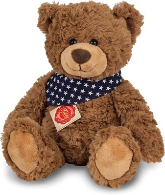 Teddy Hermann Teddybär braun mit Halstuch 30 cm 91362 Kuscheltier Plüschtier