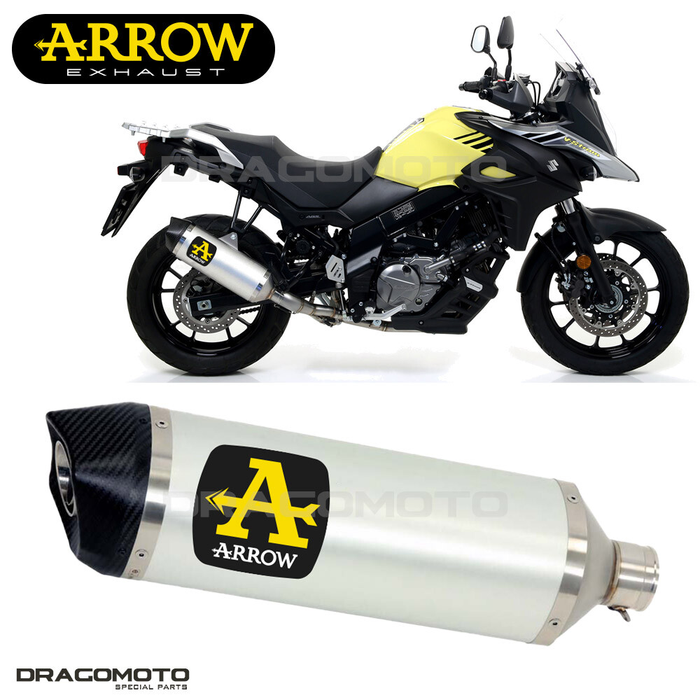 SUZUKI V-STROM 650 2017-2020 Muffler ARROW RACE-TECH ALU CC UK