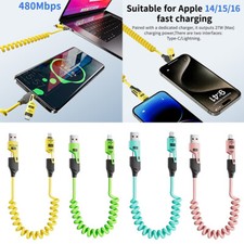 4 in 1 USB Type-C Cable Charger Charging Cable 65W / 27W For iPhone Samsung