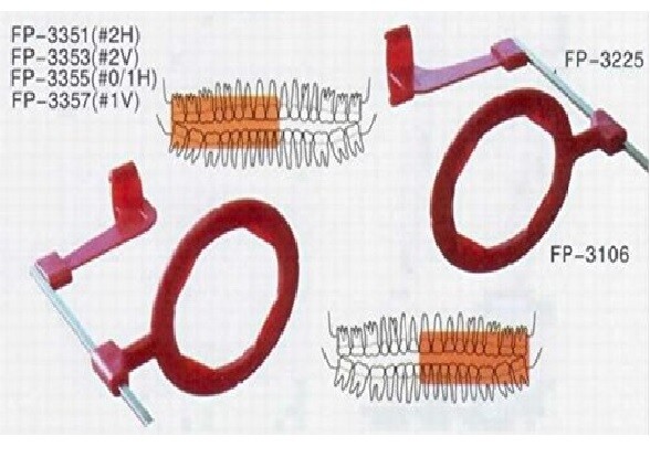 5 Bitewing X-ray Aiming Arms - Color Coded Rinn XCP Style Red ...