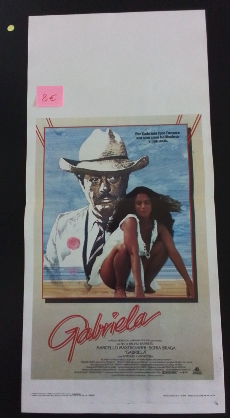 Locandina originale film Gabriela (1983) - Regia di Bruno Barreto