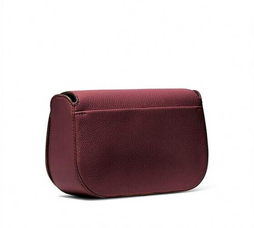 Michael Kors Samira Small Pebbled Leather Messenger Bag Merlot NEW🎀NWT - Bild 4 von 8