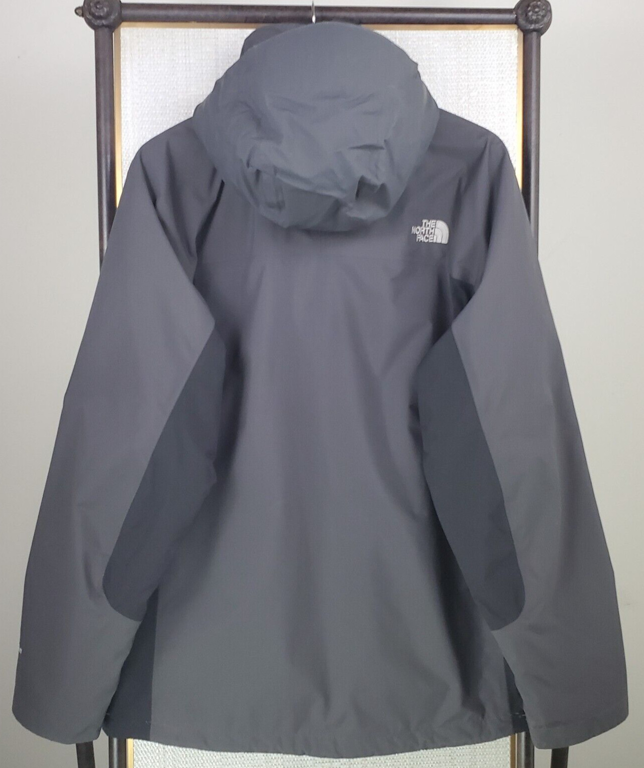 NORTH FACE Size Large 3 in 1 Tri-Climate Waterproof Hooded Jacket Full Zip Gray image 6