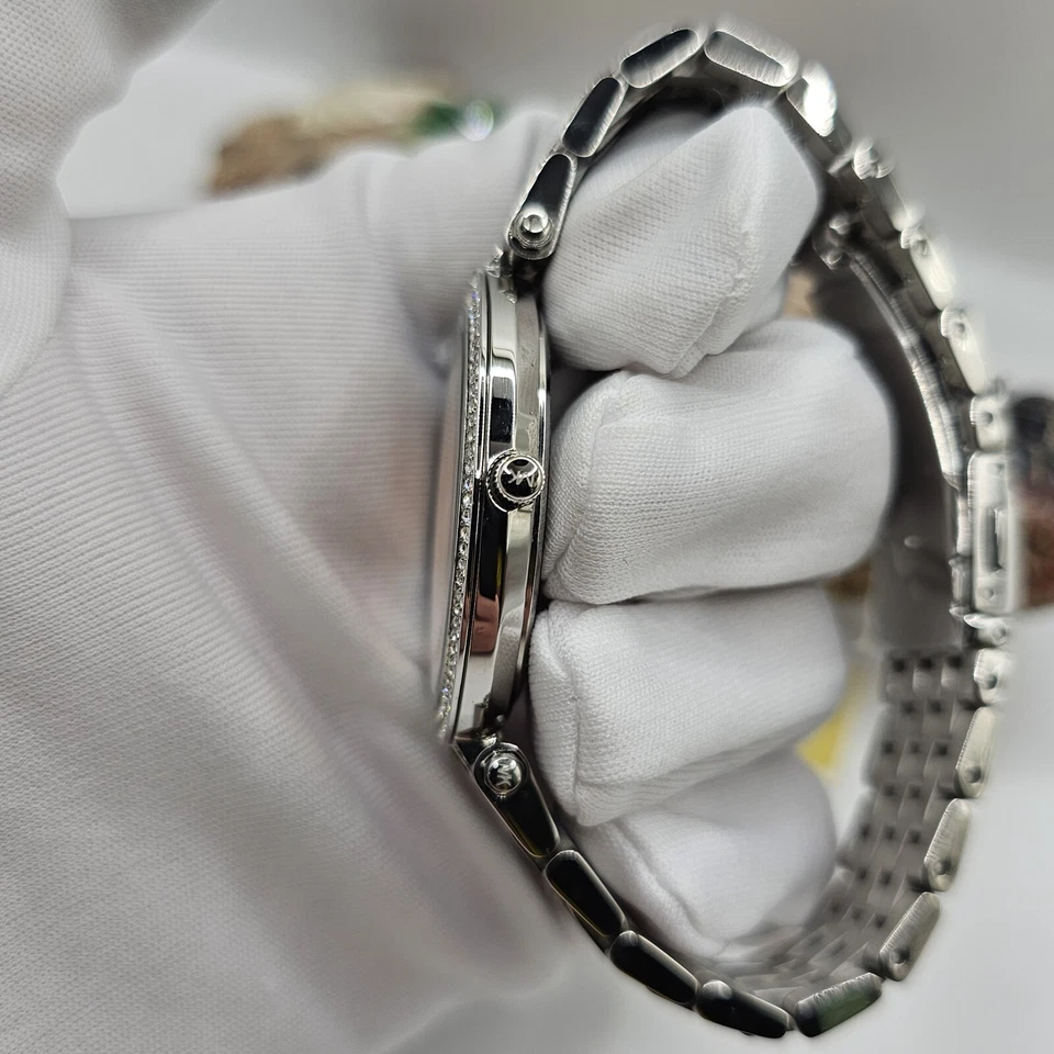 RELOJ MUJER MICHAEL KORS MK3218 CORREA PLATA ESFERA ROSA CAJA PLATEADA Foto 2 de 4