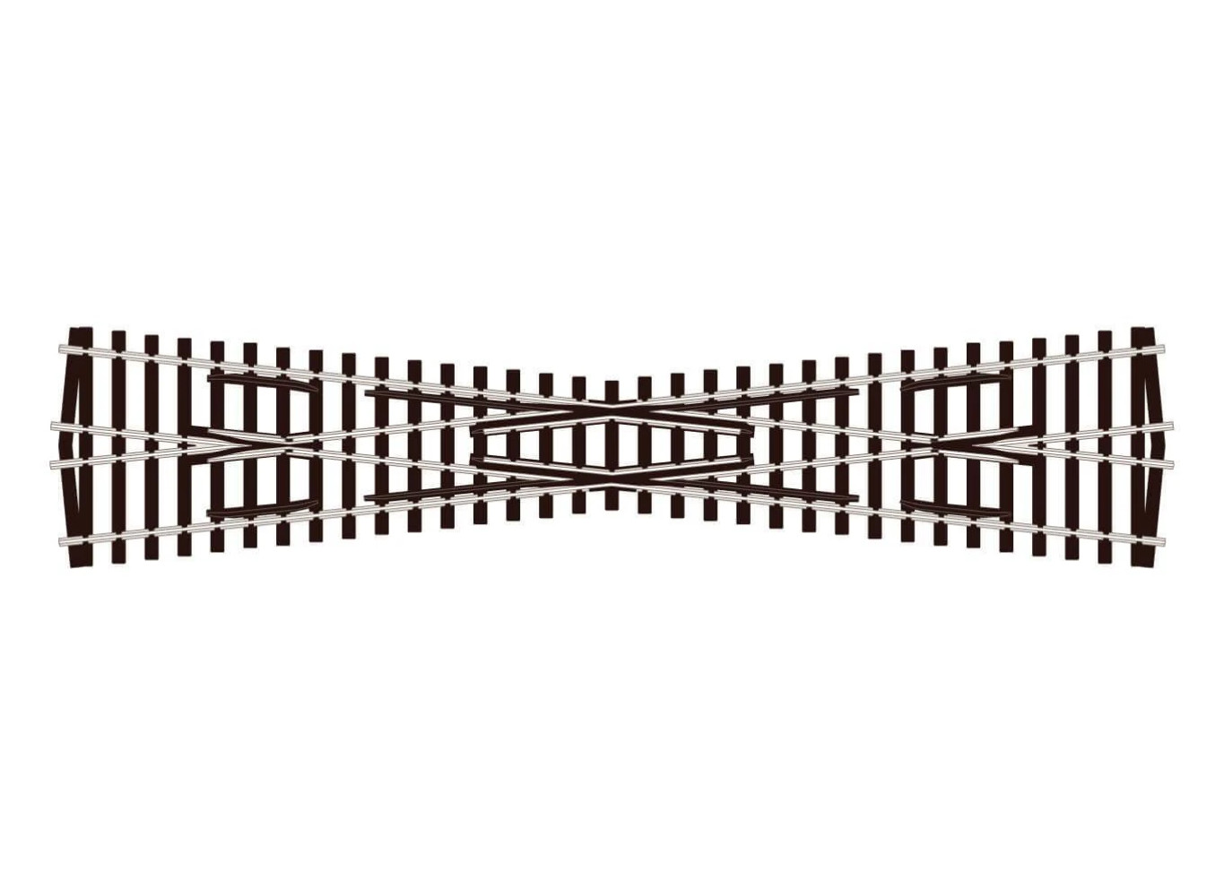 Peco SL194 OO Gauge Code 75 Insulfrog Long Crossing (12° angle)