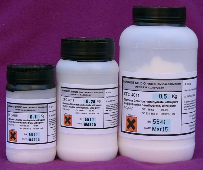DAWNMIST FINE CHEMICALS Stannous Chloride / Tin (II) Chloride SnCl2, Ultrapure 99.95% TMB, Best price