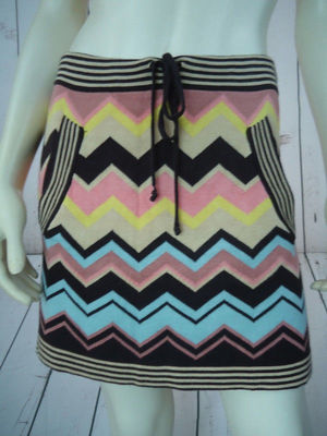 Lot NEUF Missoni For Target : Jupe Plissée + Pull Rayé Multicolore - Taille M