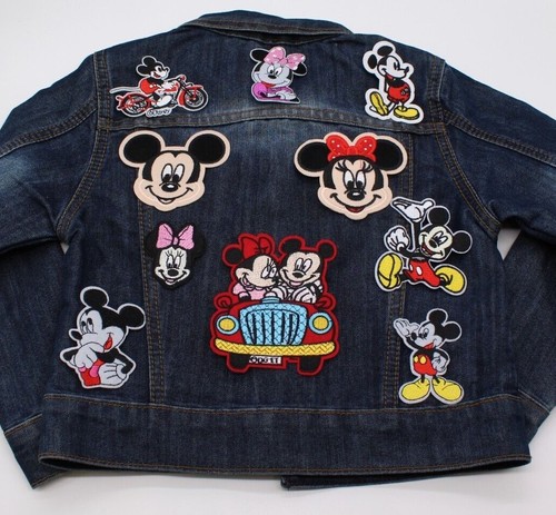 Iron on patches for girls and boys sew on patches for kids Mickey Minnie mouse - Picture 8 of 8