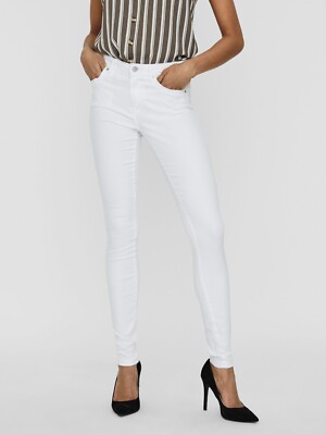 VERO MODA Skinny-fit-Jeans VMTANYA MR S PIPING JEANS VI402 COLOR - Gr. S/30