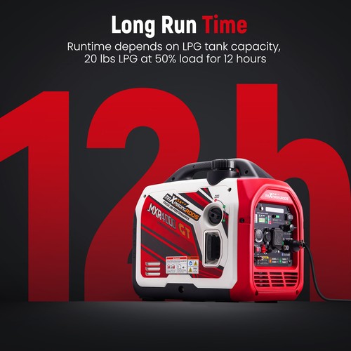 4000watt Portable Dual Fuel Generator Inverter LPG/Gas Bluetooth Start Quiet - Picture 3 of 12