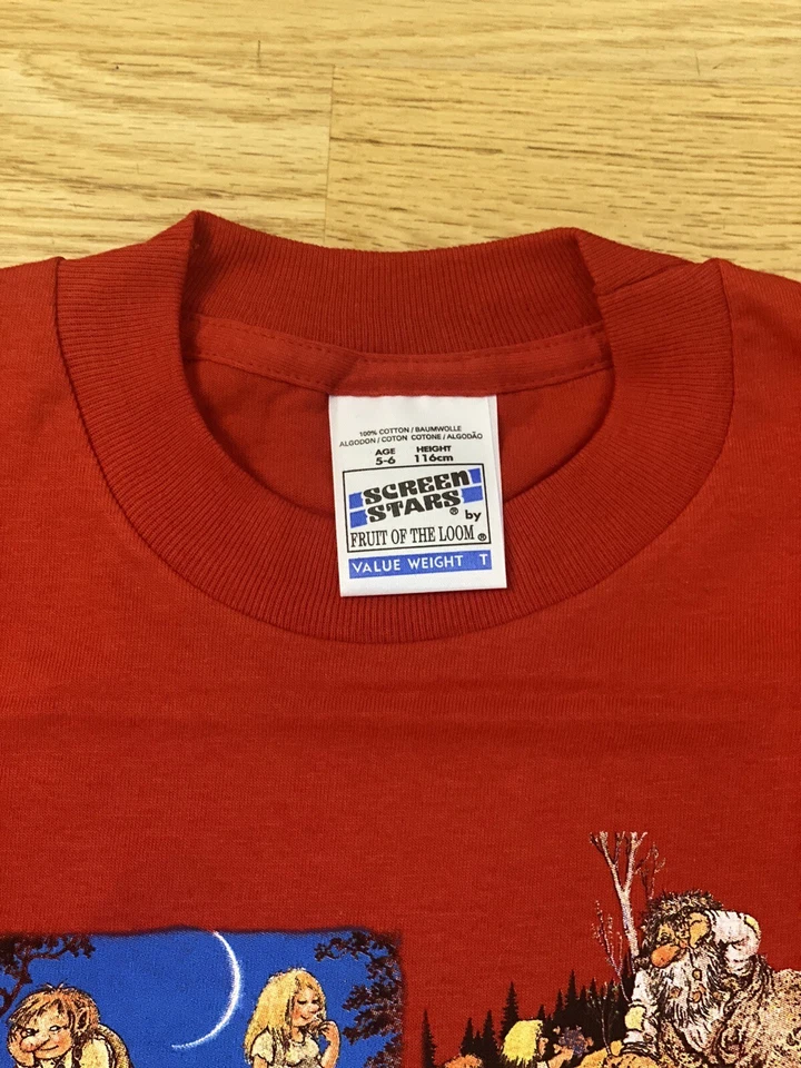 Vintage Norway Skiers Troll Norge T-Shirt Kids size 5-6 Toddler Red Cotton EUC - Image 3 of 4