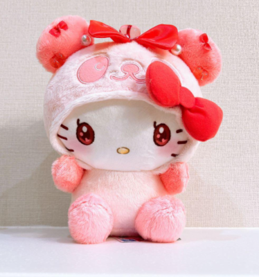 SANRIO PANDA HELLO KITTY Stuffed Toy FuRyu original pink ver
