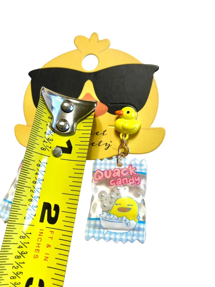 Pendientes de pato de goma con gotas Foto 4 de 4