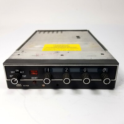 Kt76a Encoder Bendix King KT76A ATC Transponder P/N 066-1062-00 — FAA 8130-3 — 90 DAY ...