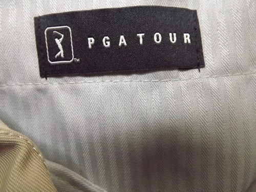 Pantalones de vestir de golf PGA Tour para hombre tiro medio beige mezcla de poliéster talla 32X32 NUEVOS CON ETIQUETAS NUEVOS - Imagen 21 de 23