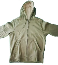 Men's Champion Sherpa Wicking Lined Zipper Hoodie Sage Green Large Double-Dry