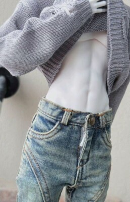 HeHeBJD 1/4 Male body only--FJ, without head, action figures model reborn
