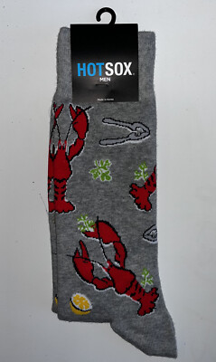 HotSox Lobster Dinner Socks Mens Size 6-12.5