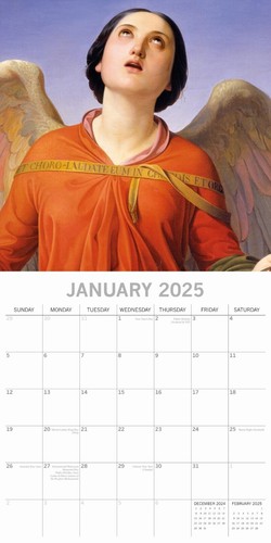 Angels - 2025 Square Wall Calendar 16 month by Gifted Stationery - Picture 2 of 4