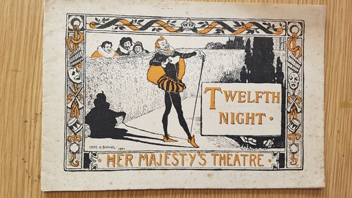 THEATRE PROGRAMME TWELFTH NIGHT ROBERT TABER LILY BRAYTON MAUD JEFFRIES  - Picture 1 of 3
