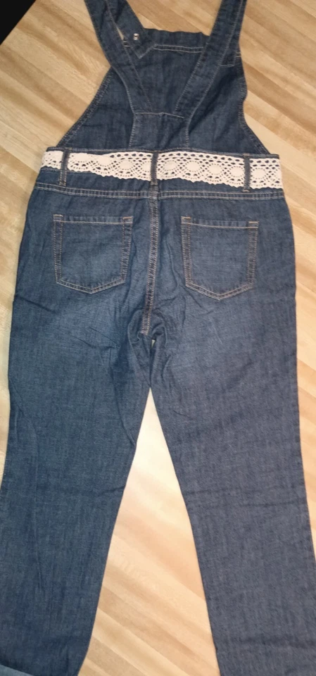 Lot Of 3 Girls Size 12 Bottoms NWT Capri Joggers Overalls TCP  - Image 3 of 3