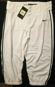 Nike Mens Vapor Pro Knicker Knee Length Baseball Pants, White/Green - Small New 883418476960 | eBay