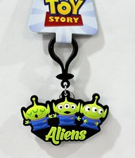 Pixar Toy Story Aliens Bag Clip Key Ring Disney Soft Touch Flexible Keychain