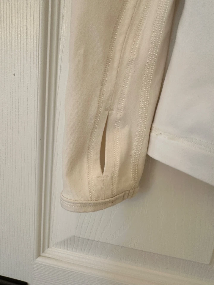 Lululemon White Run Speed Reflective Lace Turtleneck Rulu Shirt LS Womens Sz 6 - Image 4 of 4