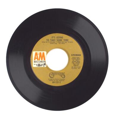 Carpenters - It's Going to Take Some Time; Flat Baroque - Vinyl Record 45 RPM 7''