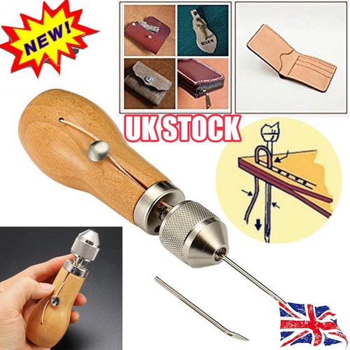 Stiching Speedy Stitcher Sewing Awl Needle Tool Kit for Leather Sail & Canvas B@ - Picture 2 of 13