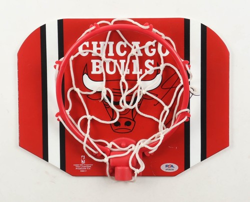 DeMar DeRozan Signed Chicago Bulls Mini Basketball Hoop Backboard (PSA) - Picture 2 of 3