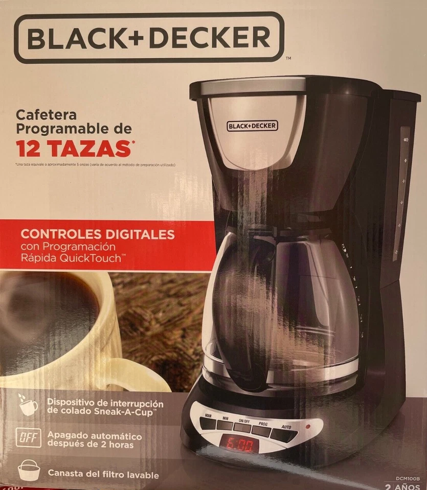 Black & Decker - DCM100B - 12-Cup Programmable Coffeemaker - Black - Image 2 of 4