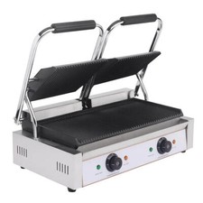 Kontaktgrill doppelt gerippt - Panini Grill Gastronomie Caffe