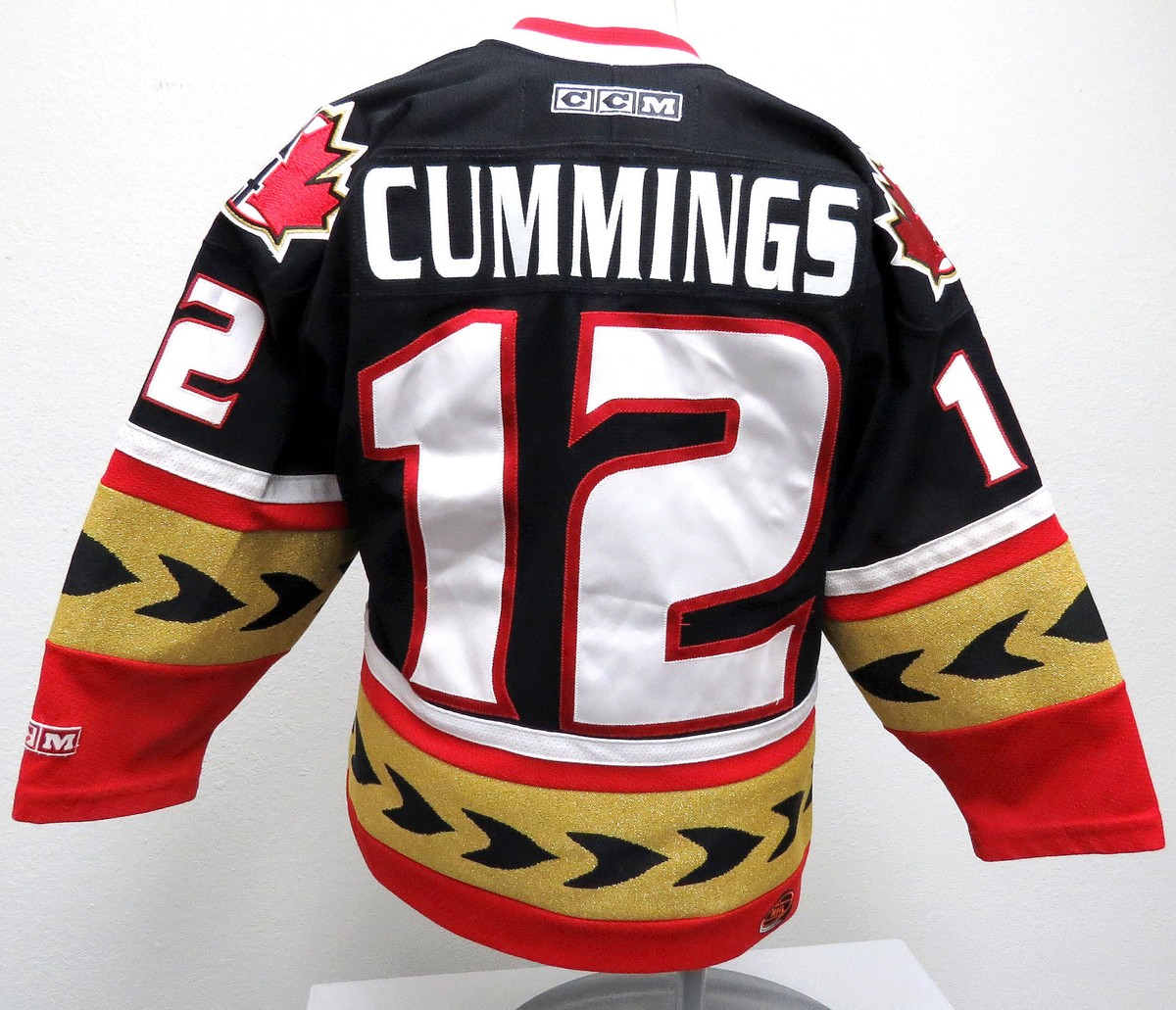 shalomclub シャロムクラブ　milk jersey vtg OTTAWA SENATORS #12 Jersey Youth S/M nhl Black 2000s