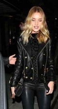 CELEBRITY New Women's Leather Jacket 100 Real Lambskin Style Moto Biker Jacket