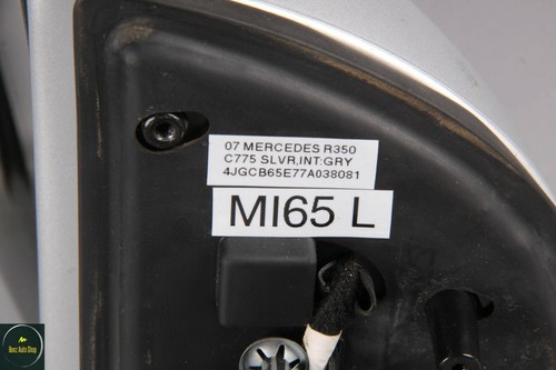 06-10 Mercedes W251 R500 R350 Side Rear View Door Mirror Left Driver Silver OEM - Picture 11 of 11