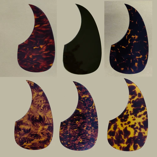Elegant Bevelled Edge Acoustic Guitar Pickguard Teardrop Shape Multicolor Choice