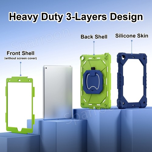 Shockproof Heavy Duty Hard Case for iPad 5/6/7/8/9/10th Gen Air 4 5 Pro 11 2024 - Picture 85 of 126