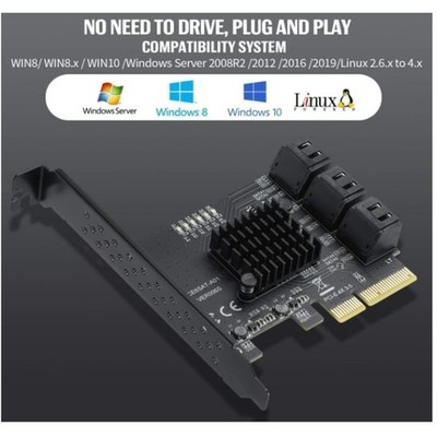 PCI-E 4X SATA Controller for Hard Drive Connection