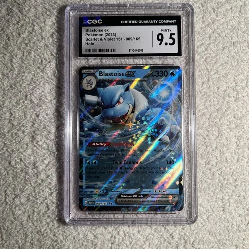 2023  BLASTOISE EX  SCARLET & VIOLET 151 HOLO #9  CGC 9.5